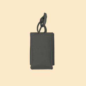 5.56 mag pouch in Ranger Green. For use with AR15 magazine, pmag, or similar magazines. Uses Bungee Retention. Compatible with MOLLE or belt mount