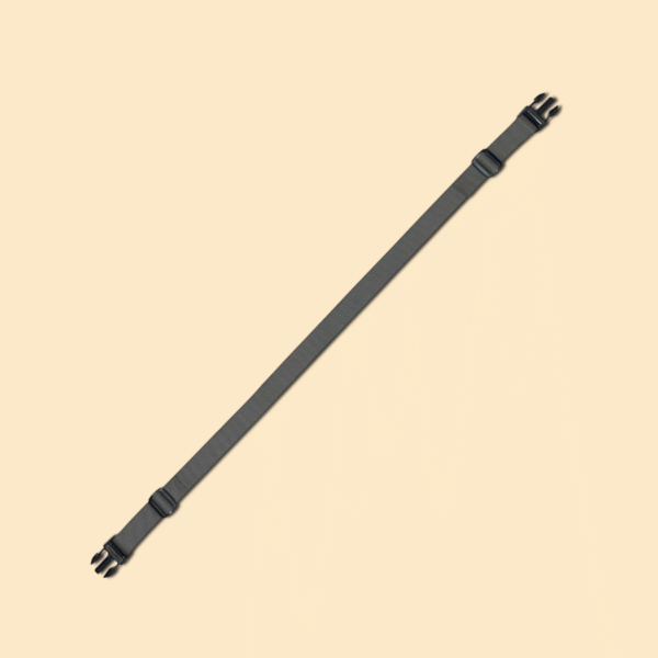 Back strap for placard chest rig