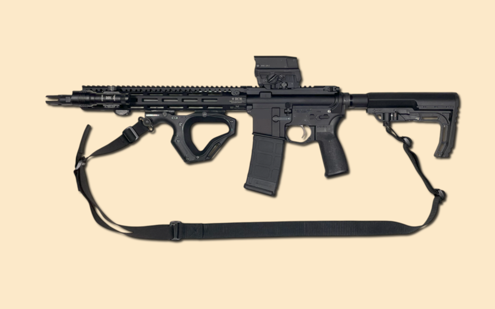 Slingus two point rifle sling attached to AR15