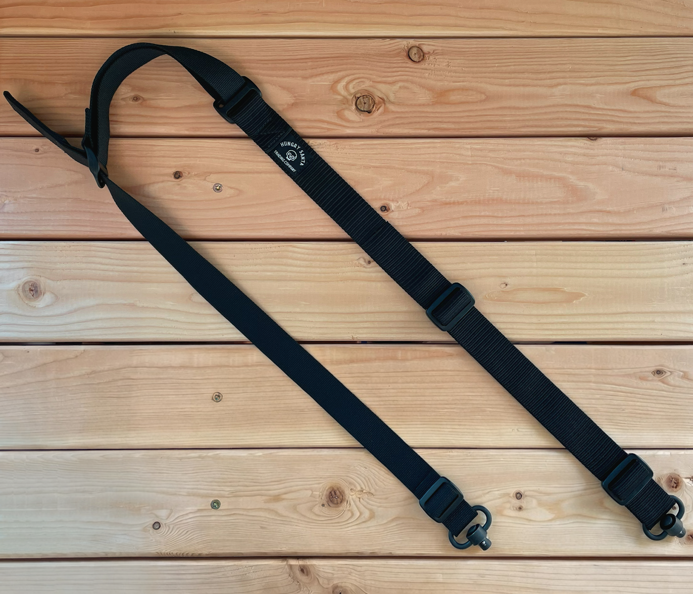 Two Point Rifle Sling on table