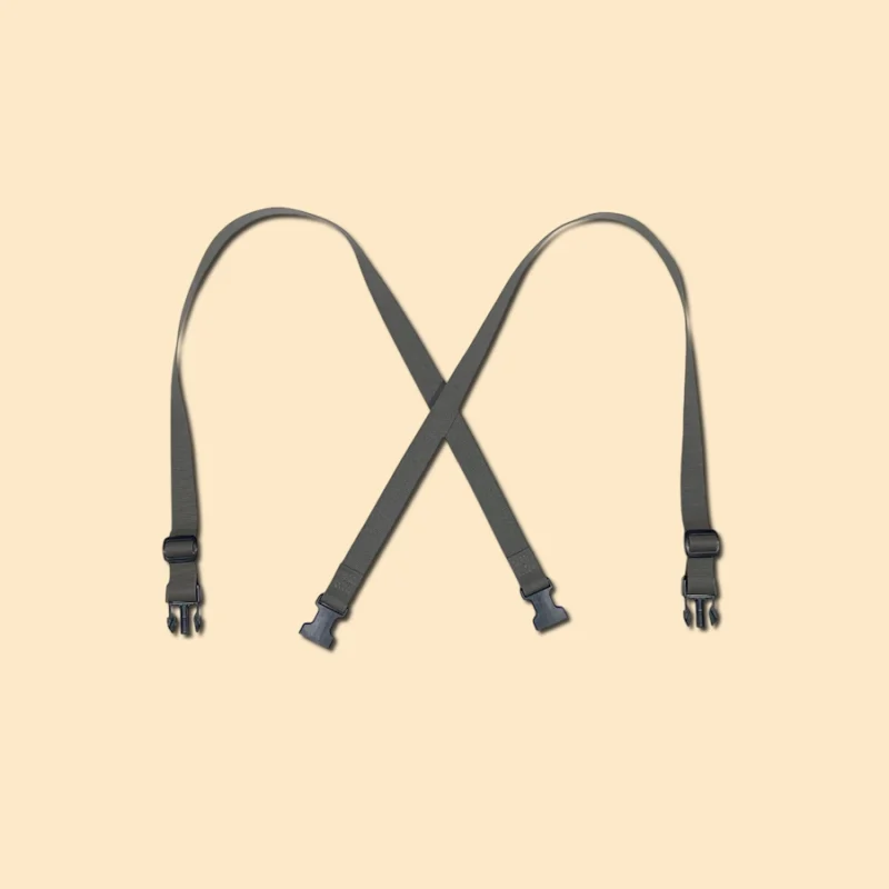 Ranger green 1 inch X harness with adjustable nylon webbing straps